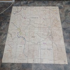 Queensland Pastoral Stations Government Survey Map Southern Central West 1970 ‘
