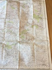 1952 Ordnance Survey One Inch Seventh Series Map 127 Aberystwyth (incl Towyn )