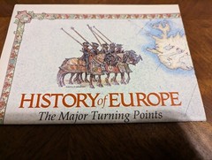 National Geographic Vintage Wall Map: History of Europe 1983, w/historical info