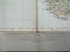 Ordnance Survey 1/2″ half inch map sheet 36 1926, South Devon – layers
