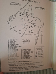 Wainwright Maps of the Lakeland Fells by Alfred Wainwright – Southern Fells.