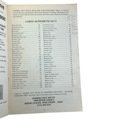 FISHING HOT SPOTS in NORTH CENTRAL WISCONSIN • BOULDER JUNCTION AREA © 1988