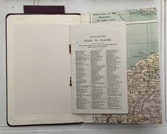 Bacons Cycling & Motoring Road Map & Route Guide Collection In Leather Case