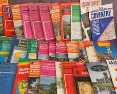 Vintage UK Maps Joblot