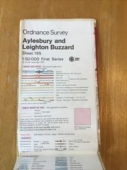 1976 Ordnance Survey Landranger 1st Series Map 165 Aylesbury & Leighton Buzzard