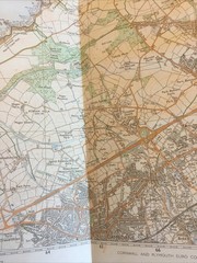 1983 Ordnance Survey Pathfinder Map SW 54/64 Camborne North (incl Porthtowan )