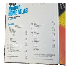 Philip’s Modern Home Atlas 1973 – Vintage George Philip & Son Cartography Refere