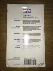 Vintage RAC Map Lancs North Wales 1987