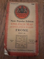 Ordnance Survey New Popular Edition 1″ map Froome 166 paper 1946