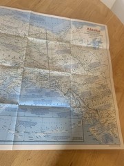 National Geographic The Making Of America Alaska Map Magazine 1984