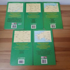 5 X Vintage Jarrold Ordnance Survey Pathfinder Guide Book Bundle Walking Hiking