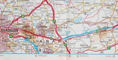 BP Road Map 6: Central and Southern Scotland • Scale – 4 miles = 1 inch (1969).