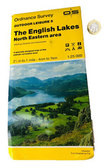 Ordinance Survey Map The English Lakes North East Tourist Collectable Vintage ra