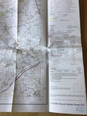 1994 Ordnance Survey Landranger Map 153 Bedford & Huntingdon (incl St Neots )