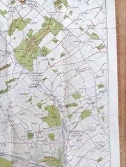 1938 Fieldpath Map of Berkhamsted, Ashridge and District Cloth Backed