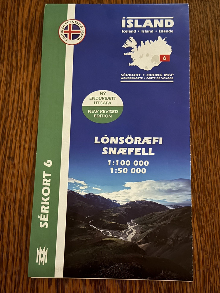 Iceland Hiking Map Sérkort 06 | Lónsöræfi & Snæfell Map 2009