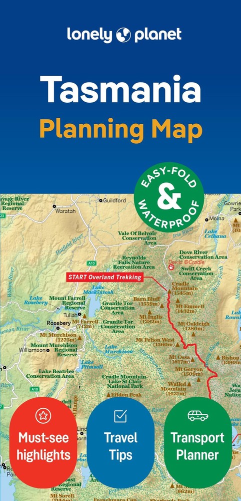 Lonely Planet Lonely Planet Tasmania Planning Map (Map) Map