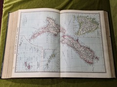 The Harmsworth Atlas & Gazetteer est. ~1912. 500 Maps Vintage Hardback