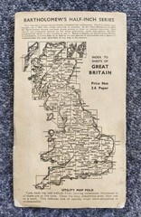 Bartholomew’s Half Inch Contoured Map Sheet 13 Wye Valley On Paper