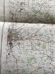 Vintage 1966 OS War Office Map Of Market Weighton, York, Goole & Humber Estuary