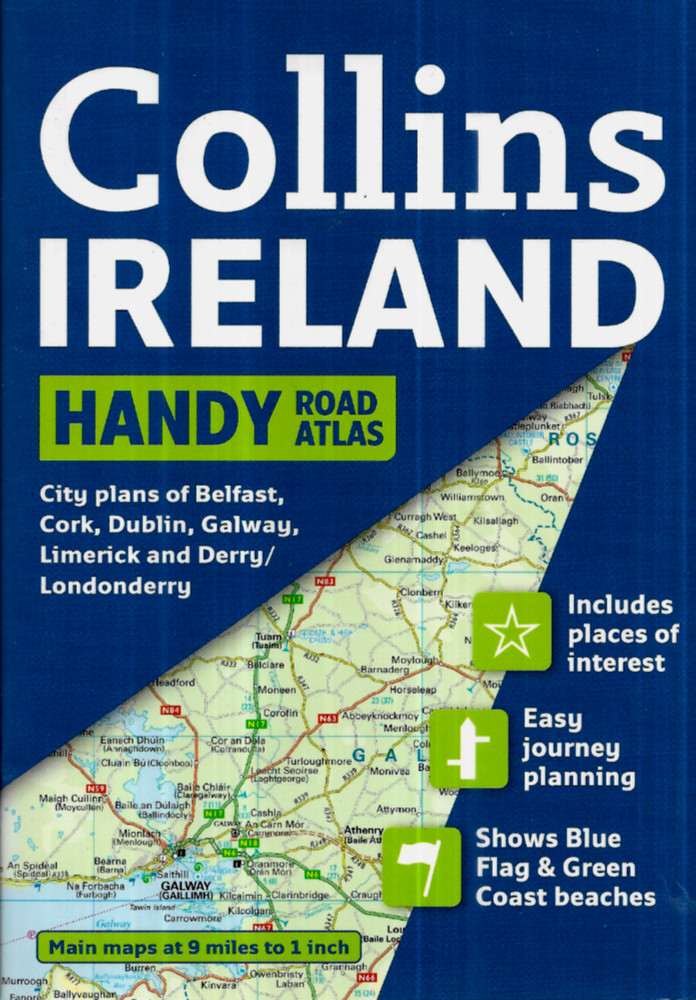 Handy Road Atlas IRELAND by Collins