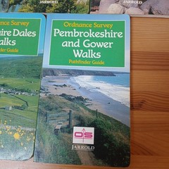 5 X Vintage Jarrold Ordnance Survey Pathfinder Guide Book Bundle Walking Hiking