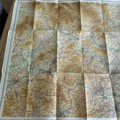 WHARFEDALE Bartholomew Revised Contoured Half Inch Map sheet 32 Paper 1946