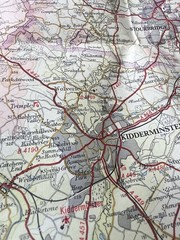 Bartholomew Map Vale Of Severn Worcester Vintage 70s 1971 Paper ½” Free Post UK