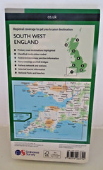 Ordnance Survey Road Map – Sheet 7 – South West England & S Wales – 1 in to 4 ml