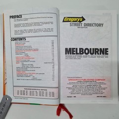 Gregory’s Melbourne Street Directory 1986 Golden Jubilee 16th Edition Hardcover