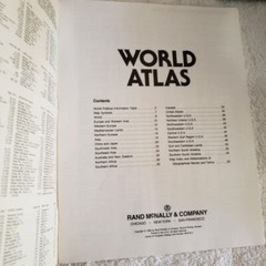 Lot of two World Map (National Geographic) and World Atlas (Rand McNally)