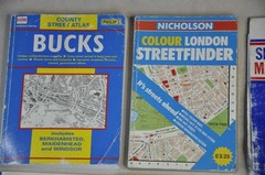 13 x Vintage Old Collectible UK Travel City Town Road Maps AZ – Job Lot / Bundle