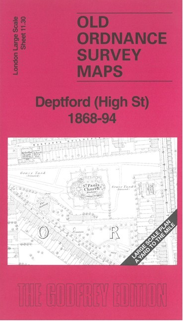 Deptford (High Street) 1868-94 London Large Scale Sheet 11.30 by Pamela Taylor