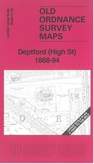 Deptford (High Street) 1868-94 London Large Scale Sheet 11.30 by Pamela Taylor