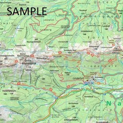 Germany Austria Fussen Ausserfern Kompass hiking cycling skiing map 4 2025 Ed.