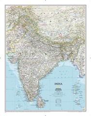 National Geographic India Wall Map – Classic – Laminated (23.5 x 30.25 in) (N…