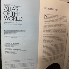 Reader’s Digest Atlas of the World by Reader’s Digest Editors (1987, Hardcover)
