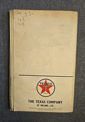 Original Vintage Antique With Texaco Through Ireland Road Map Folding Map Keady