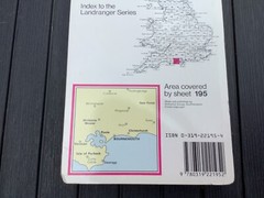 OS Ordnance Survey Landranger Map 195 Bournemouth, Purbeck & area – 1991