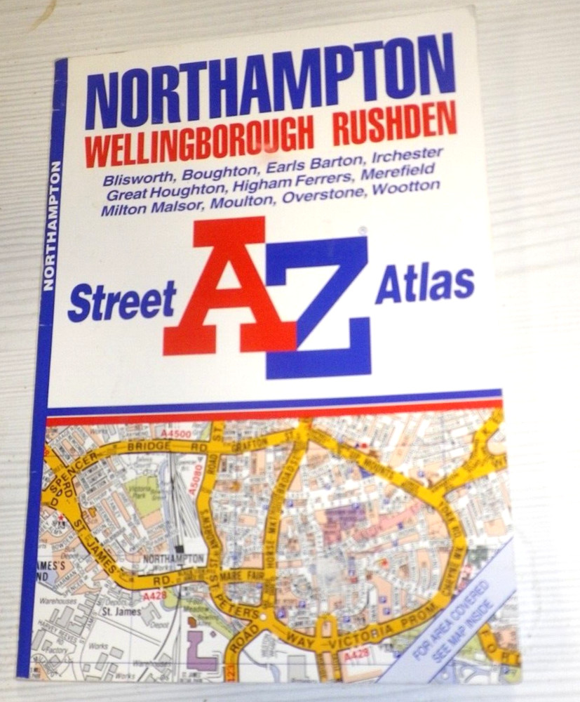A-Z Northampton (Street Atlas & Index) Geographer’s Paperback Book