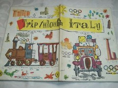 VINTAGE TRIP THROUGH ITALY ROMA 1960 OLYMPIC MAP