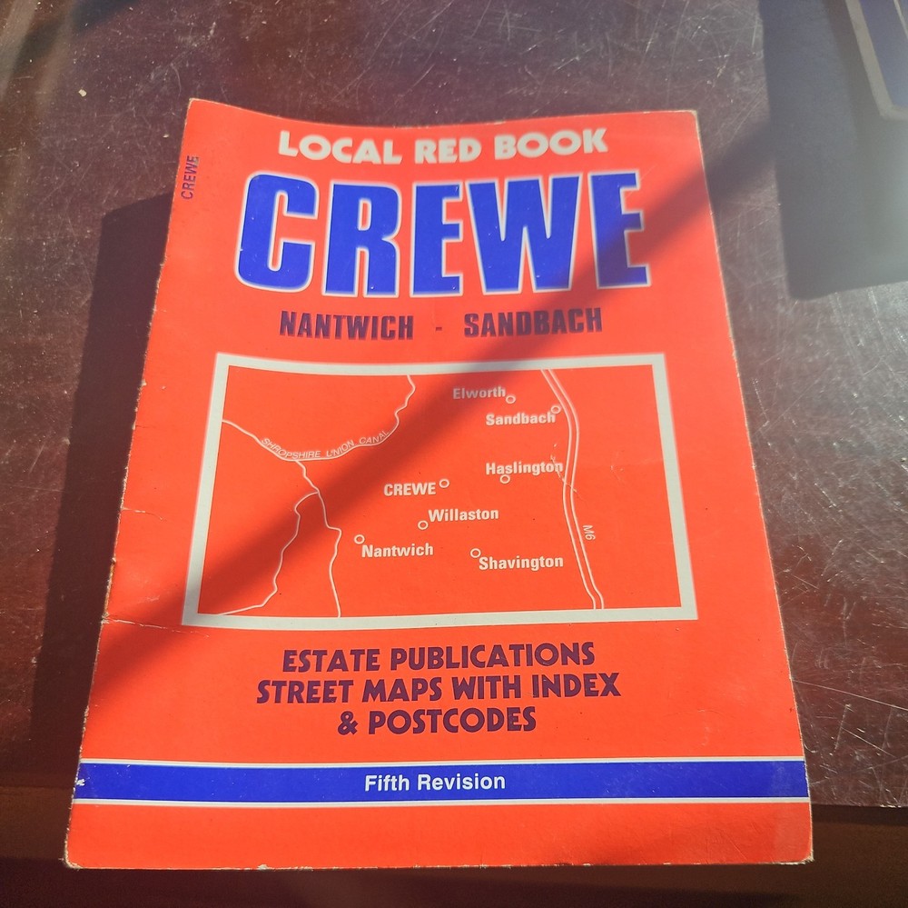 Crewe, Nantwich & Sandbach – Estate Publications Local Red Book Street Map