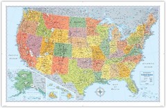 Rand McNally Signature Edition U.S. Wall Map – Folded (Sheet Map, Flat)