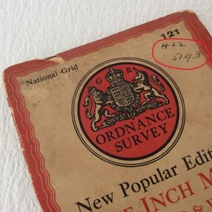 Vintage Ordnance Survey – Derby Nottingham Leicester 121 – Cloth map – 81x69cm