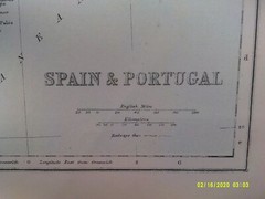 Antique Map. SPAIN & PORTUGAL. c1900. VG.