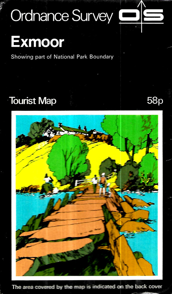 Exmoor One Inch Tourist Map by Ordnance Survey ~ 1973