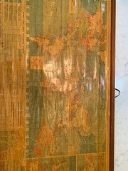 Vintage MINT condition SHELL World Wide Marine Bunker Oil Facilities Map