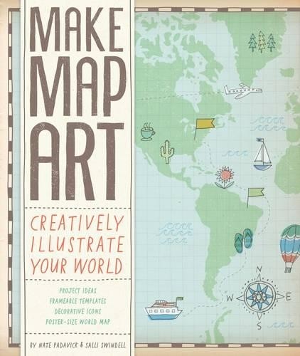 Make Map Art by Nate Padavick Book The Fast Free Shipping