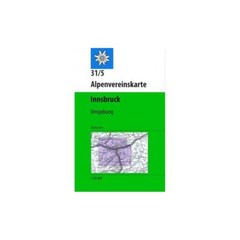 Austria 1:50k Stubaier Alpen 31/5: Innsbruck & Region with Ski Routes