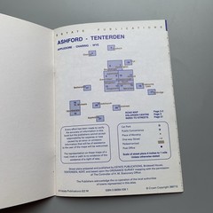 Ashford & Tenterden Street Plan Map 1998 Local Red Book 12th Edition